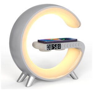 Multifunctional Lamp MajesticLine with alarm clock and bluetooth kolonėlė baltos spalvosZapytaj Chat - Image 2