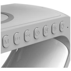 Multifunctional Lamp MajesticLine with alarm clock and bluetooth kolonėlė baltos spalvosZapytaj Chat - Image 3