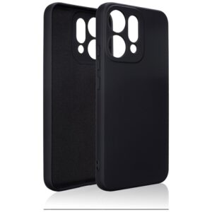 Dėklas Beline Silicone Oppo Reno 14 juodos spalvos