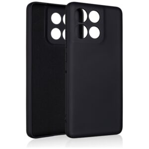 Dėklas Beline Silicone Moto G86 Power 5G juodos spalvos