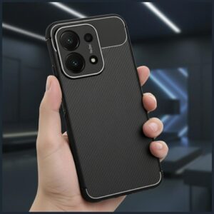 Dėklas Beline Carbon Armor Xiaomi Redmi 15C juodos spalvos - Image 3