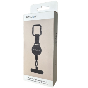 Anti-theft lanyard Beline for phone juodos spalvos - Image 9