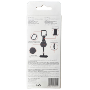 Anti-theft lanyard Beline for phone juodos spalvos - Image 10