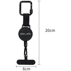 Anti-theft lanyard Beline for phone juodos spalvos - Image 4