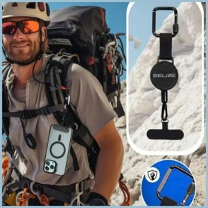 Anti-theft lanyard Beline for phone juodos spalvos - Image 6