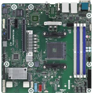 Asrock X570D4U pagrindinė plokštė AMD X570 AM4 lizdas „micro ATX“