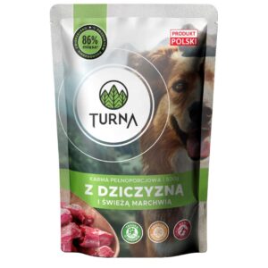 TURNA su žvėriena – šlapias pašaras šuniui –500g