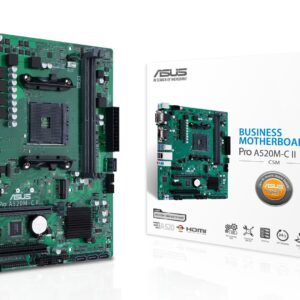 ASUS PRO A520M-C II/CSM AMD A520 AM4 lizdas „micro ATX“
