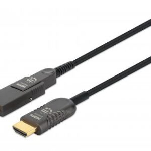 Manhattan 355537 HDMI kabelis 50 m HDMI A tipo (standartinis) HDMI D tipo (Mikro) Juoda - Image 1