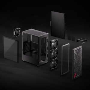 XPG VALOR AIR „Midi Tower“ Juoda - Image 3