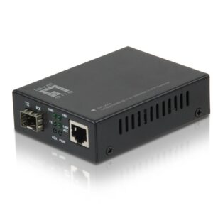 LevelOne GVT-2000 tinklo medijos keitiklis 1000 Mbit/ai Keli režimai Juoda - Image 1