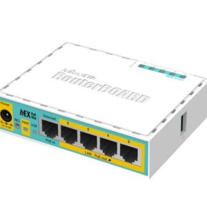 Mikrotik hEX PoE lite laidinis maršrutizatorius Greitas eternetas Balta