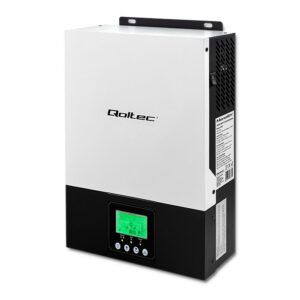 Qoltec 53876 Hibridinis saulės energijos keitiklis, neprijungtas prie tinklo 6kW | 2,4 kW | 80A | MPPT | Sinusas