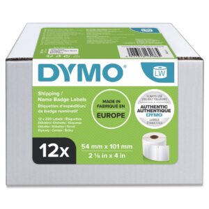 DYMO LW - Shipping / Name Badge Labels - 54 x 101 mm - S0722420 Balta Lipni spausdintuvo etiketė