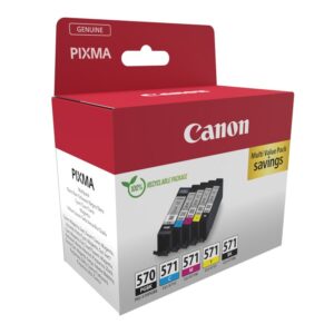 Canon 0372C006 rašalo kasetė 5 vnt Originalus Juoda, Žydras, Rausvai raudona, Geltona - Image 2