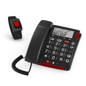 amplicomms BigTel 50 Alarm Plus Analoginis telefonas Skambintojo ID Tamsiai Pilka - Image 2
