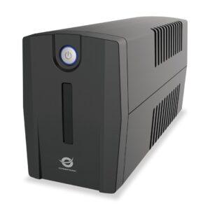 Conceptronic ZEUS01ES nepertraukiamo maitinimo resursai (UPS) „Line-Interactive“ 0,65 kVA 360 W 2 AC išvestis(ys / čių)