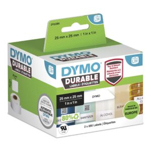 DYMO Durable Balta Lipni spausdintuvo etiketė