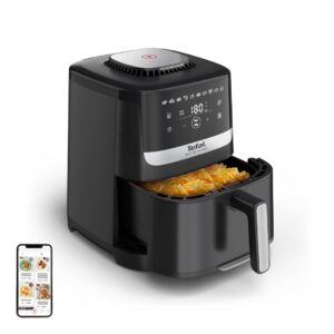 Tefal Easy Fry Silence EY5528E0 gruzdintuvė Vienas 5 L Autonominės Karšto oro gruzdintuvė Juoda, Nerūdijančiojo plieno