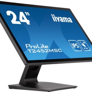 iiyama ProLite T2452MSC-B1 kompiuterio monitorius 60,5 cm (23.8") 1920 x 1080 pikseliai „Full HD“ LCD Lietimui jautrus ekranas Daugybė naudotojų Juoda - Image 1