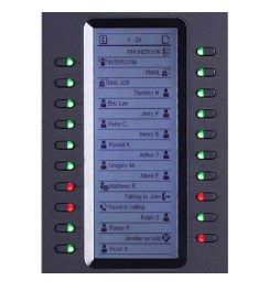 Grandstream Networks GXP2200EXT IP išplėtimo modulis Juoda 20 mygtukai