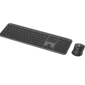 Logitech 920-012490 klaviatūra Pelė įskaityta Biuras RD belaidis ryšys + „Bluetooth“ QWERTY JAV tarptautinė versija Grafitas