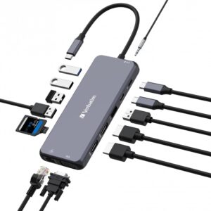 Verbatim CMH-14 C tipo USB 5000 Mbit/ai Sidabras - Image 3
