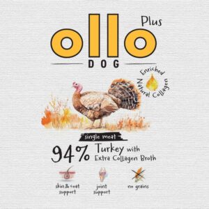 OLLO Plus Collagen Mono Turkey - drėgnas ėdalas šunims - 800g - Image 3