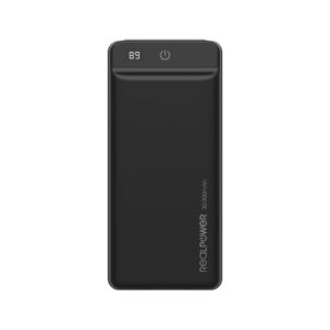 RealPower PB-30k PD 30000 mAh Juoda - Image 3