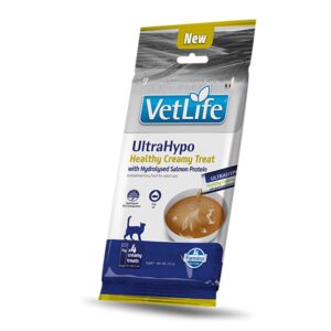 FARMINA Vet Life Cat Ultrahypo Creamy treat with Salmon box mono – skanėstas katei – 4x15g