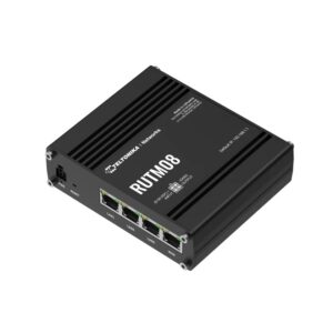 Teltonika RUTM08 laidinis maršrutizatorius Gigabitinis eternetas Juoda - Image 2
