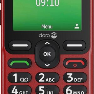 Doro Leva E10 6,1 cm (2.4") 118,9 g Raudona Telefonas vyresnio amžiaus žmonėms - Image 3