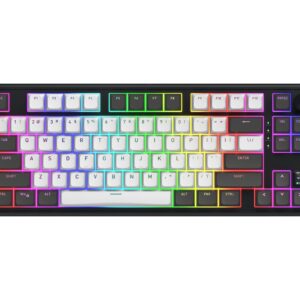 HATOR Skyfall Pro Wireless 80 klaviatūra Žaidimams USB + RF Wireless + Bluetooth QWERTY Anglų (JAV) Juoda, Pilka