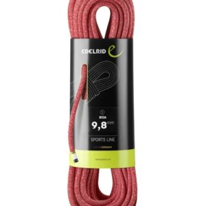 Edelrid 710790702000 laipiojimo virvė Raudona 70000 mm 9,8 mm Poliamidas 1 vnt
