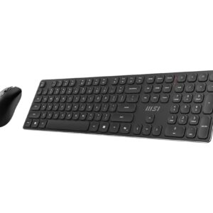 MSI FORGE K210 WIRELESS COMBO klaviatūra Pelė įskaityta Namams / biurui USB Juoda - Image 2