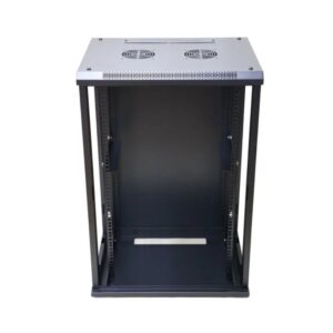 Extralink 19" 18U 600x600 mm sieninė spinta Juoda - Image 2