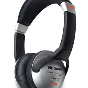 Numark HF125 Ausinės be mikrofono ir ausinės su mikrofonu Vielinis Su lankeliu Juoda, Sidabras