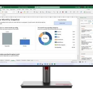 Lenovo ThinkVision P27h-30 LED display 68,6 cm (27") 2560 x 1440 pikseliai Quad HD LCD Juoda - Image 1