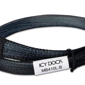 Icy Dock MB410L-B „Serial Attached SCSI“ (SAS) kabelis 0,5 m Juoda - Image 1