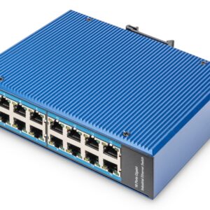 Digitus DN-651129 tinklo komutatorius Ne-valdomas Gigabit Ethernet (10/100/1000) Mėlyna - Image 1
