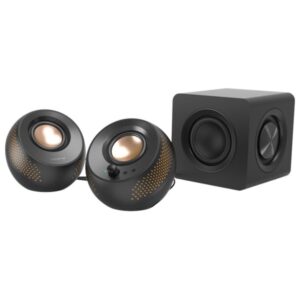 Creative 2.1 Pebble X Plus Computer Speakers with Subwoofer juodos spalvos - Image 2