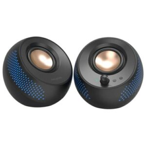 Creative Computer Speakers 2.0 Pebble X juodos spalvos USB-C with RGB Backlight