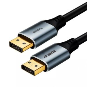 iBox ITVDP011 DisplayPort kabelis 4K 60Hz su auksiniu kištuku 1 m - Image 1