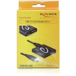 DeLOCK USB 3.0 Card Reader All in 1 kortelių skaitytuvas USB 3.2 Gen 1 (3.1 Gen 1) Juoda - Image 2