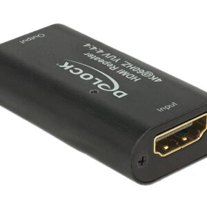 DeLOCK 11462 kabelių lizdinio / kištukinio jungčių tipo keitiklis HDMI Juoda - Image 1