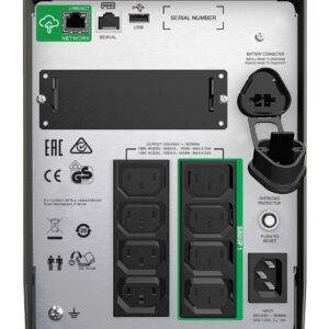 APC SMT1000IC nepertraukiamo maitinimo resursai (UPS) „Line-Interactive“ 1 kVA 700 W 8 AC išvestis(ys / čių) - Image 3