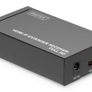 Digitus DS-55518 vaizdo ir garso signalų ilgintuvas AV imtuvas Juoda - Image 1