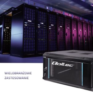 Qoltec 54465 19 colių RACK spintelė | 6U | 600 x 600 x 370 | Grūdintos durys | Kabantis - Image 2