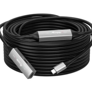 Equip 133358 USB kabelis USB 3.2 Gen 1 (3.1 Gen 1) 15 m USB C Juoda - Image 1