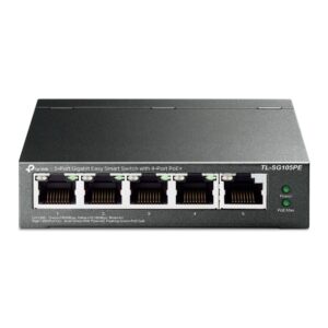 TP-Link TL-SG105PE tinklo komutatorius Valdomas L2 Gigabit Ethernet (10/100/1000) Maitinimas per Eternetą (PoE) Juoda - Image 1